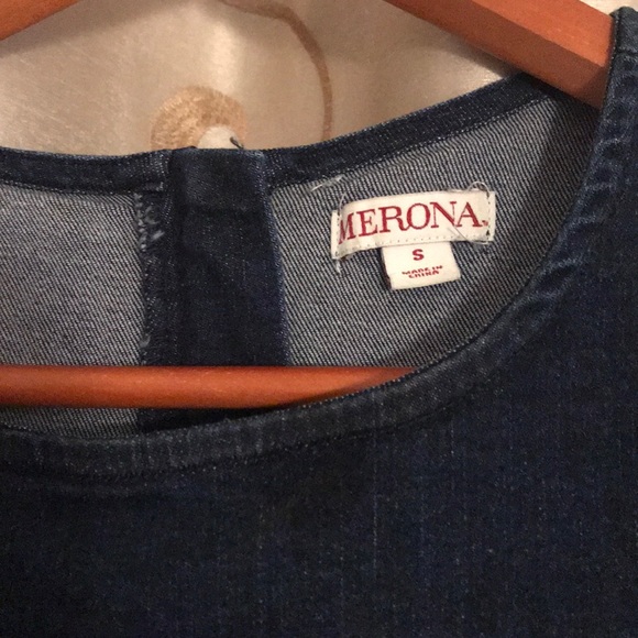 merona denimn shirt - Picture 3 of 4